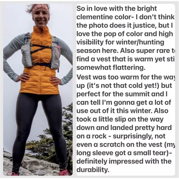 NWT Lululemon Down for It All Vest Clementine Size 6 🍊 - Picture 10 of 12